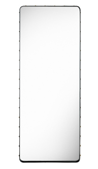 Adnet Rectangular mirror 180x70 cm Black