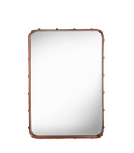 Adnet Rectangular mirror 70 x48 cm Tan